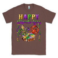 Chestnut Happy Mardi Gras Fleur De Lis King Cake Crawfish Classic Tee - RanaPortraitStore