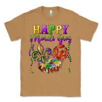 Toasted Coconut Happy Mardi Gras Fleur De Lis King Cake Crawfish Classic Tee - RanaPortraitStore