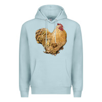 Blue Mist cochin rooster Premium Hoodie - LillyAllenDesigns