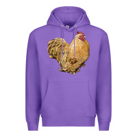 Purple cochin rooster Premium Hoodie - LillyAllenDesigns