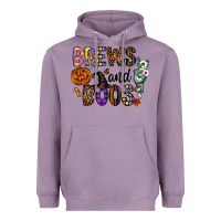Lavender Brews And Boos Heavyweight Hoodie - CowhideDigitalArt