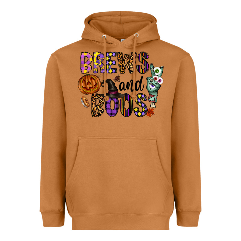 Brews And Boos Heavyweight Hoodie by CowhideDigitalArt | Teevron