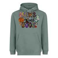 Sage Brews And Boos Heavyweight Hoodie - CowhideDigitalArt