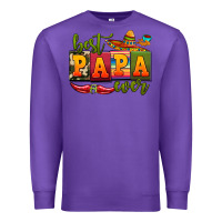 Purple best papa ever Premium Sweatshirt - AdoDesignShop