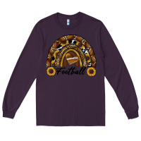 Plum football rainbow Long Sleeve Tee - RanaPortraitStore