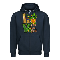 Navy st patricks day gnomes shamrock love Zipper Hoodie - RanaPortraitStore