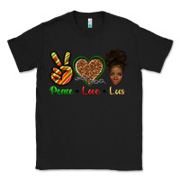 Black peace love locs Classic Tee - texasbilliewilder
