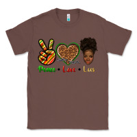 Chestnut peace love locs Classic Tee - texasbilliewilder