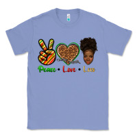 Colony Blue peace love locs Classic Tee - texasbilliewilder
