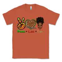 Copper peace love locs Classic Tee - texasbilliewilder
