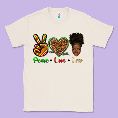 Classic Tee peace love locs