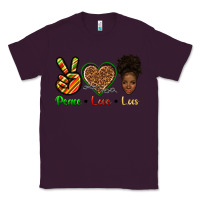Plum peace love locs Classic Tee - texasbilliewilder