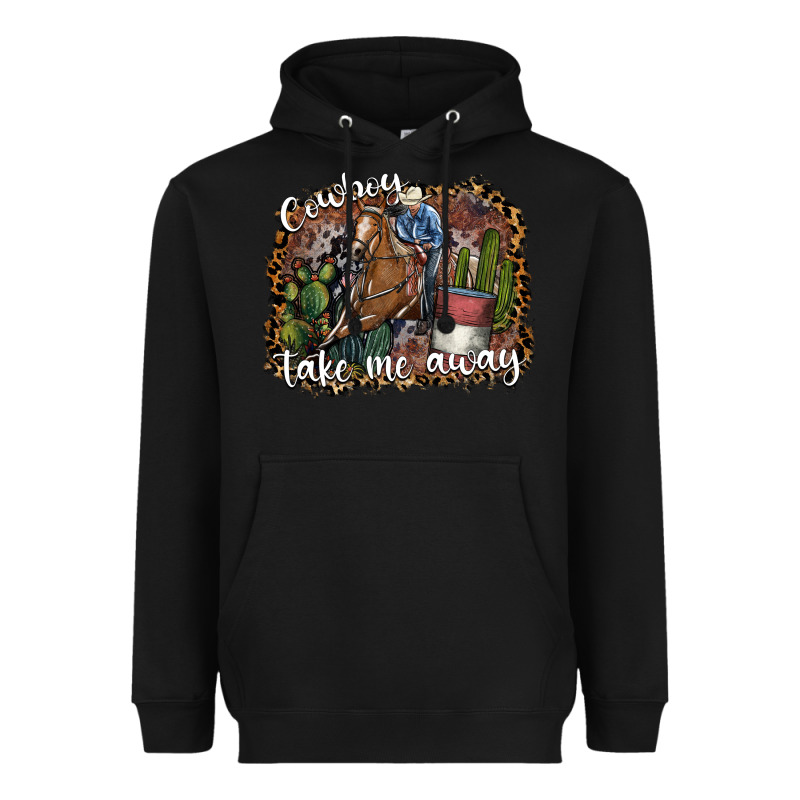Cowboy Take Me Away Heavyweight Hoodie by SublimationCraftShop | Teevron