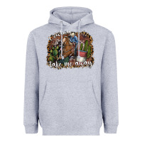 Heather Grey cowboy take me away Heavyweight Hoodie - SublimationCraftShop
