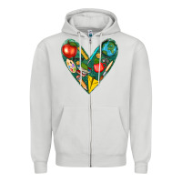 Dove Grey teacher  heart Zipper Hoodie - texasbilliewilder