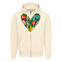Sandshell teacher  heart Zipper Hoodie - texasbilliewilder