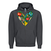 Smoke teacher  heart Zipper Hoodie - texasbilliewilder