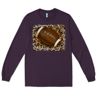 Plum leopard american football backround Long Sleeve Tee - RanaPortraitStore