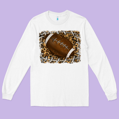Long Sleeve Tee leopard american football backround