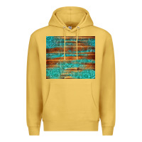 Antique Gold turquoise  leather and wooden pattern tumbler Premium Hoodie - Jasminsmagicworld