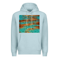 Blue Mist turquoise  leather and wooden pattern tumbler Premium Hoodie - Jasminsmagicworld