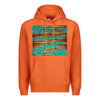 Carrot turquoise  leather and wooden pattern tumbler Premium Hoodie - Jasminsmagicworld