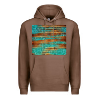Chestnut turquoise  leather and wooden pattern tumbler Premium Hoodie - Jasminsmagicworld