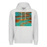 Dove Grey turquoise  leather and wooden pattern tumbler Premium Hoodie - Jasminsmagicworld