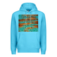 Ocean Blue turquoise  leather and wooden pattern tumbler Premium Hoodie - Jasminsmagicworld