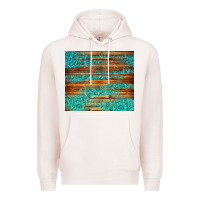 Pale Pink turquoise  leather and wooden pattern tumbler Premium Hoodie - Jasminsmagicworld
