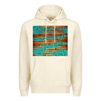 Sandshell turquoise  leather and wooden pattern tumbler Premium Hoodie - Jasminsmagicworld