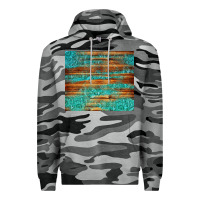 Slate Camo turquoise  leather and wooden pattern tumbler Premium Hoodie - Jasminsmagicworld