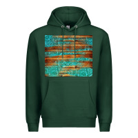 Sports Green turquoise  leather and wooden pattern tumbler Premium Hoodie - Jasminsmagicworld