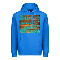 True Royal turquoise  leather and wooden pattern tumbler Premium Hoodie - Jasminsmagicworld