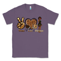 Lavender peace love melanin Classic Tee - texasbilliewilder