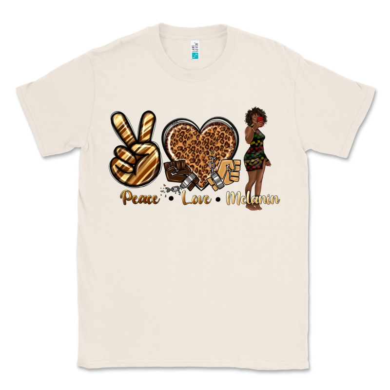 Peace Love Melanin Classic Tee by texasbilliewilder | Teevron