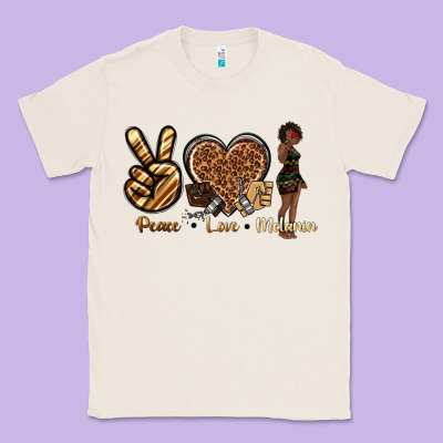 Classic Tee peace love melanin