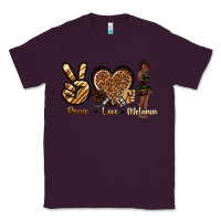 Plum peace love melanin Classic Tee - texasbilliewilder