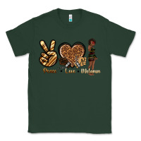 Sports Green peace love melanin Classic Tee - texasbilliewilder
