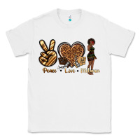 White peace love melanin Classic Tee - texasbilliewilder