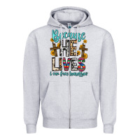 Heather Grey because he lives i can face tomorrow Zipper Hoodie - Zillion Design Studio