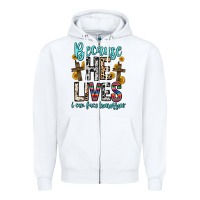 White because he lives i can face tomorrow Zipper Hoodie - Zillion Design Studio