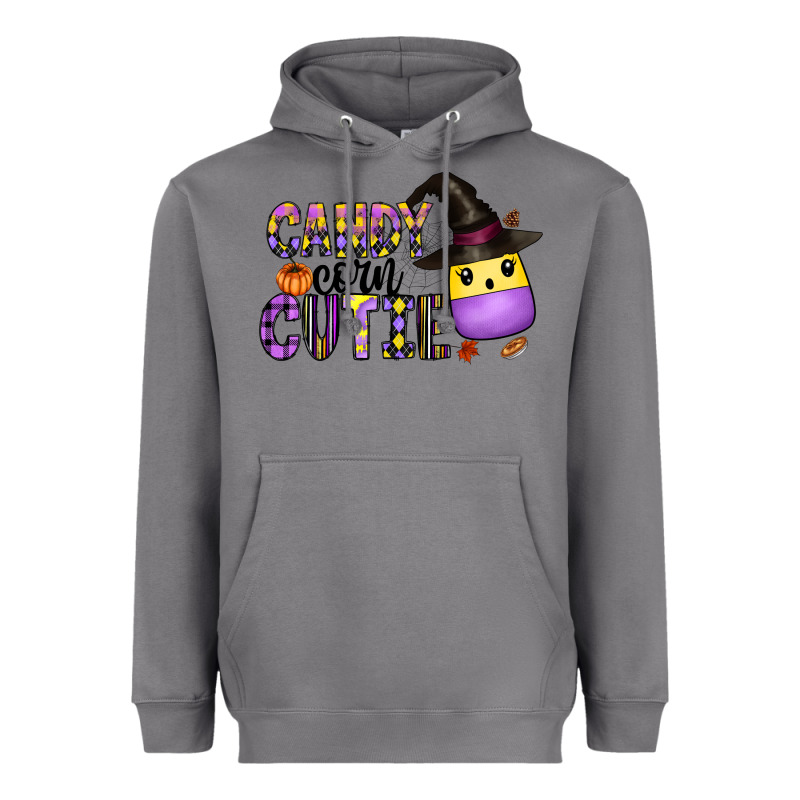 Candy Corn Cutie Heavyweight Hoodie by CowhideDigitalArt | Teevron