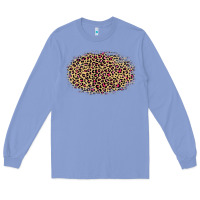 Colony Blue leopard pattern Long Sleeve Tee - RanaPortraitStore