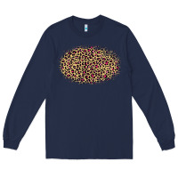 Navy leopard pattern Long Sleeve Tee - RanaPortraitStore