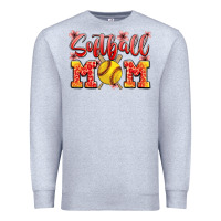Heather Grey softball mom Premium Sweatshirt - JahusDesignShop