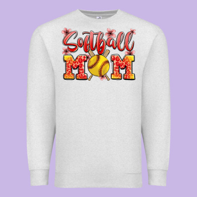 Softball Mom Premium Sweatshirt Designed By Jahusdesignshop