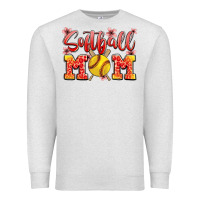 Oatmeal Heather softball mom Premium Sweatshirt - JahusDesignShop