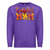 Purple softball mom Premium Sweatshirt - JahusDesignShop