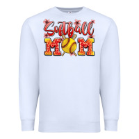 White softball mom Premium Sweatshirt - JahusDesignShop